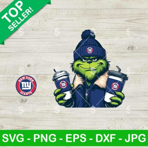 Grinch New York Giants Jacket SVG