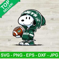 Snoopy Wears New York Jets Hoodie SVG