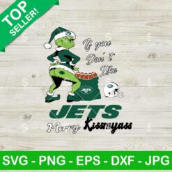 New York Jets Grinch Merry Kissmyass SVG