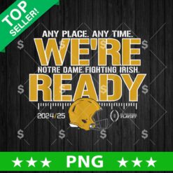 2024 College Football Playoff National Championship Notre Dame Fighting Irish PNG
