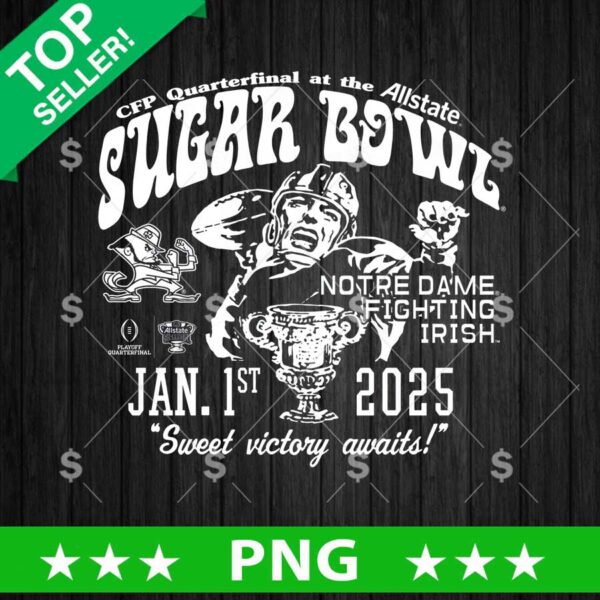 Notre Dame Fighting Irish Sugar Bowl 2025 PNG