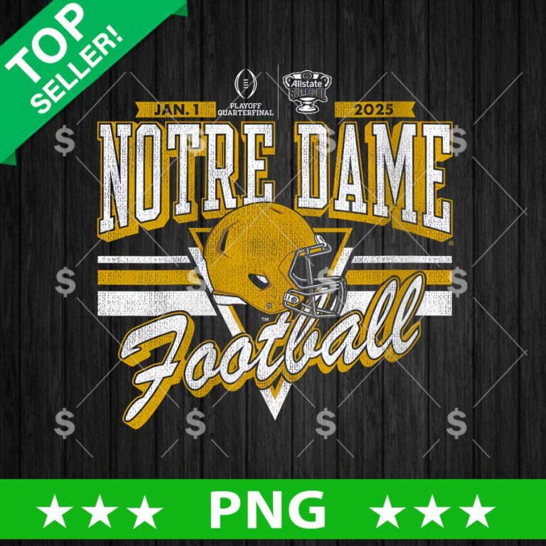 Notre Dame Football Sugar Bowl 2024 2025 PNG, Notre Dame Football PNG