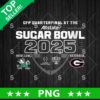 Notre Dame Fighting Irish Vs Georgia Bulldogs Sugar Bowl 2025 PNG