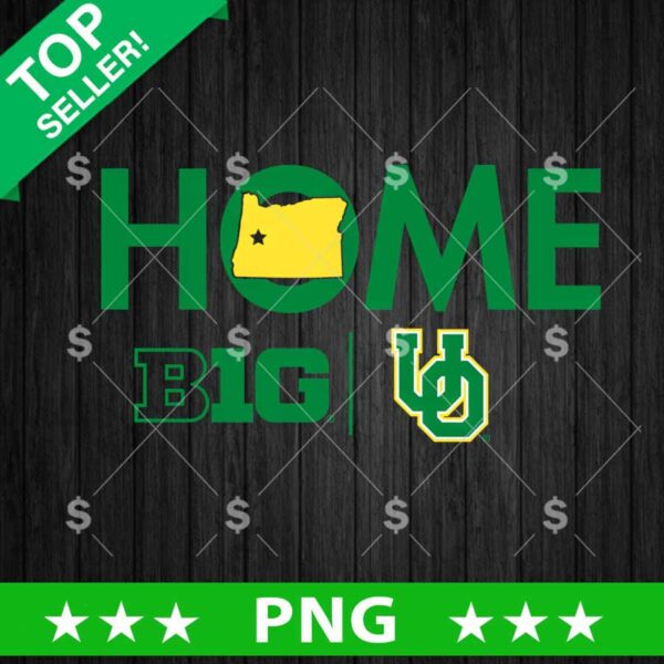 Oregon Ducks Big 10 Home PNG