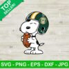 Snoopy Green Bay Packers Football SVG