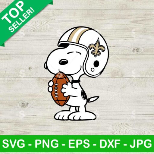 Snoopy New Orleans Saints Football SVG