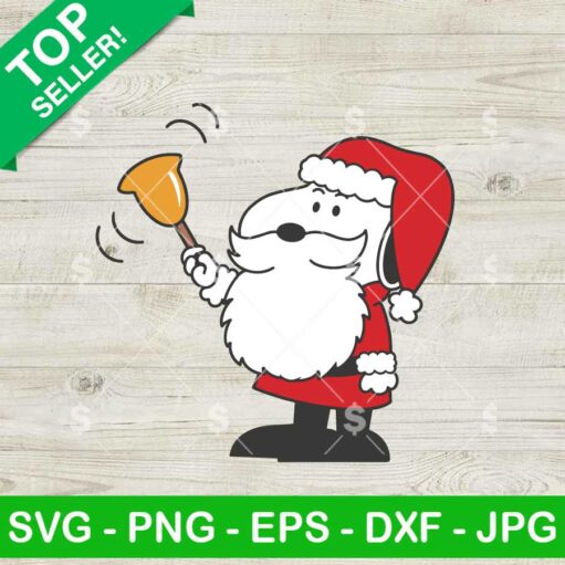 Santa Snoopy SVG