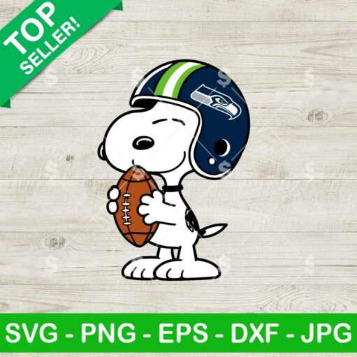 Snoopy Seattle Seahawks Football SVG