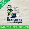 Seattle Seahawks Grinch Merry Kissmyass SVG