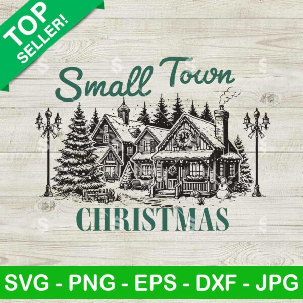 Small Town Christmas SVG