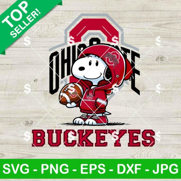Snoopy Ohio State Buckeyes Hoodie SVG