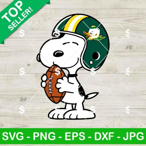 Snoopy Oregon Ducks Football SVG