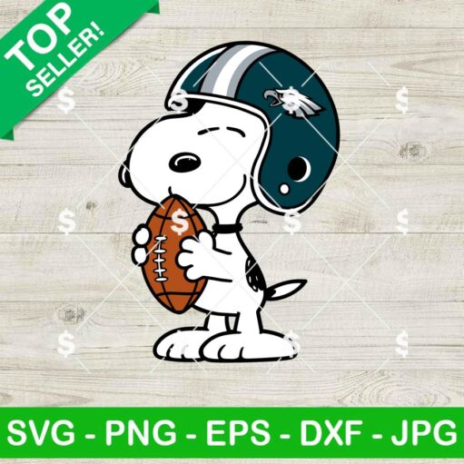 Snoopy Philadelphia Eagles Football SVG