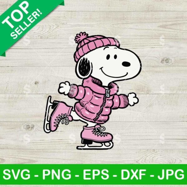 Snoopy Pink Puffer Jacket SVG PNG