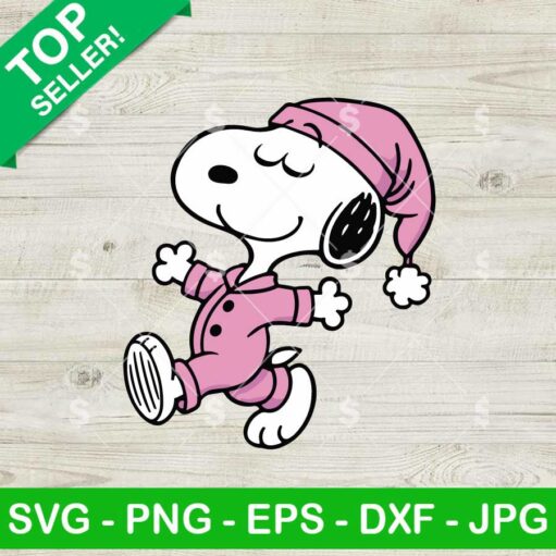 Snoopy Pink Winter Jacket SVG