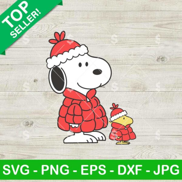 Snoopy Woodstock Winter Jacket SVG