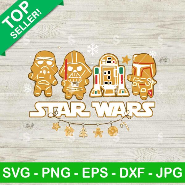 Star Wars Christmas Gingerbread SVG