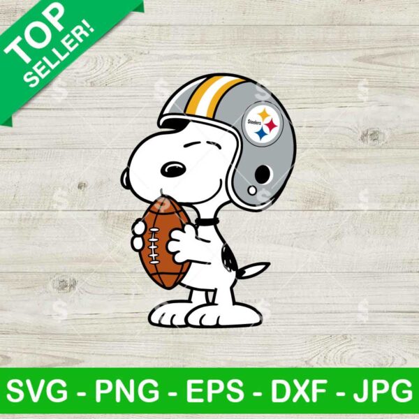 Snoopy Pittsburgh Steelers Football SVG