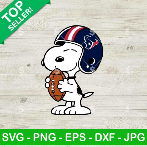 Snoopy Houston Texans Football SVG