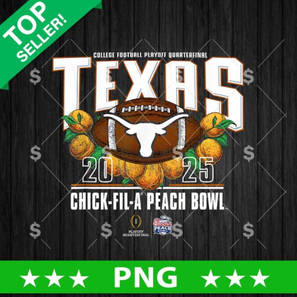 Texas Longhorns Peach Bowl CFP 2024-25 PNG