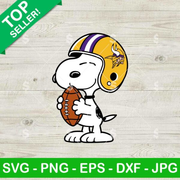Snoopy Minnesota Vikings Football SVG