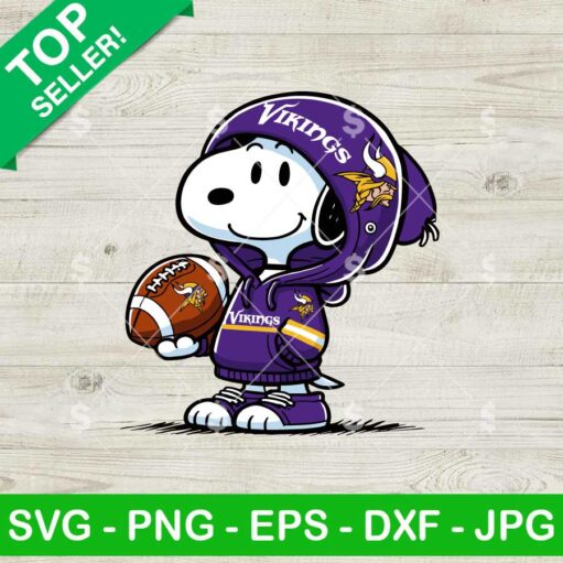 Snoopy Minnesota Vikings Hoodie SVG