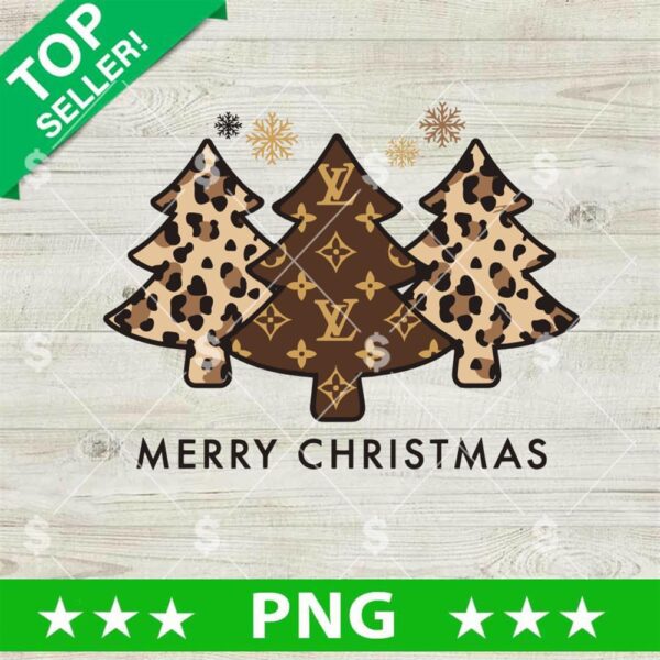 Vintage Merry Christmas PNG, Leopard Christmas Tree PNG, Xmas Tree sublimation PNG