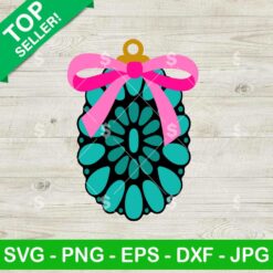 Western Christmas Concho Ornament SVG