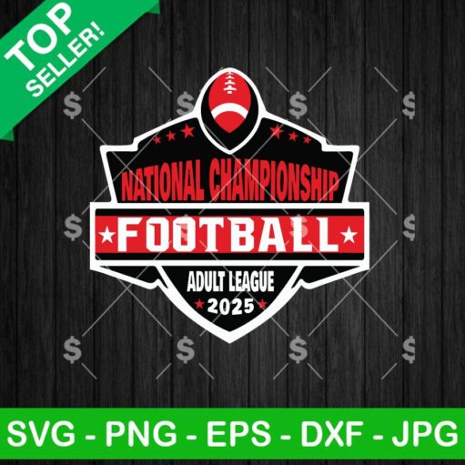 National Championship Football Adult League 2025 SVG