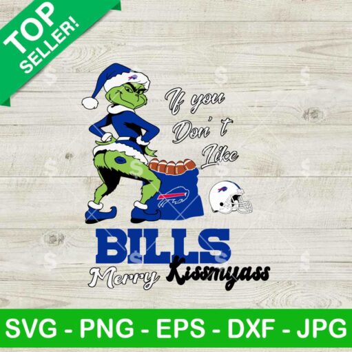 Grinch Buffalo Bills Merry Kissmyass SVG