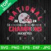 National Champions 2024 Ohio Buckeyes SVG