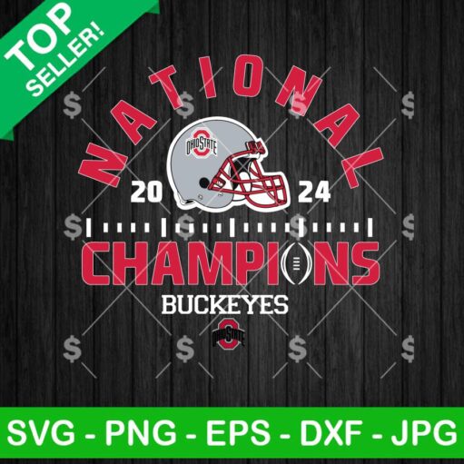 National Champions 2024 Ohio Buckeyes SVG