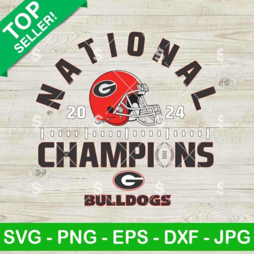 National Champions 2024 Bulldogs SVG