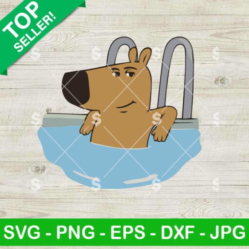 Chill Guy Swimming Pool SVG