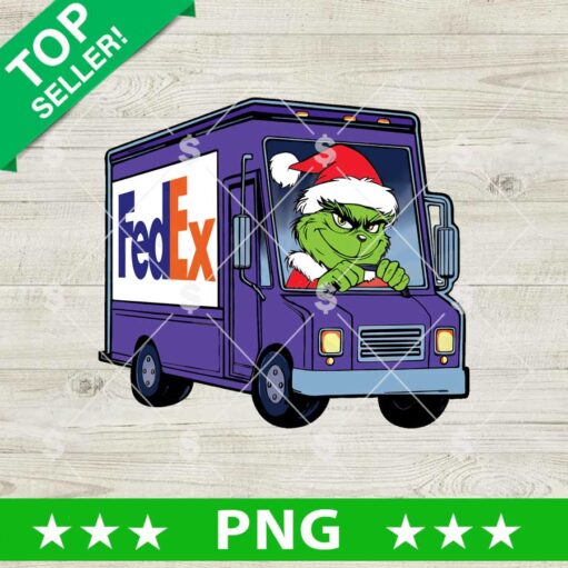 Grinch Fed Ex Truck PNG