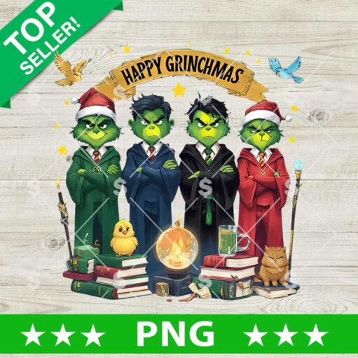 Happy Christmas Grinch Harry Potter PNG