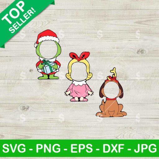 Grinch Max Dog Cindy Lou Who SVG