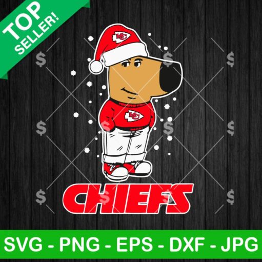 KC Chiefs Chill Guy Christmas SVG