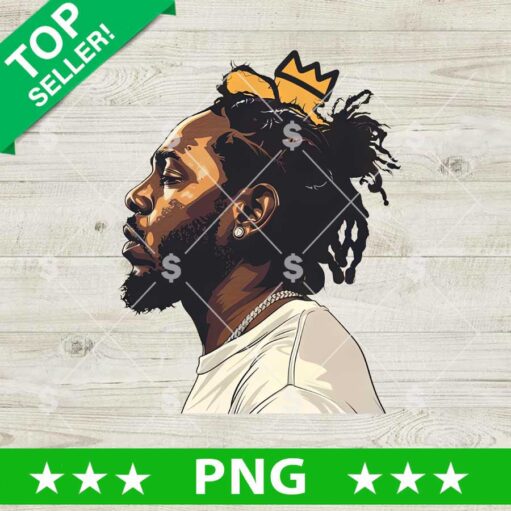 Kendrick Lamar With Crown PNG