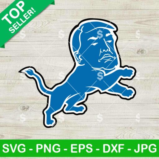 Detroit Lions Donald Trump SVG