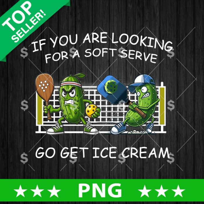 Go Get Ice Cream Pickleball PNG, Funny Pickleball PNG, Pickleball Sublimation PNG