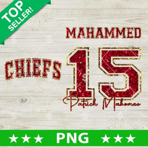 Mahammed KC Chiefs Glitter PNG