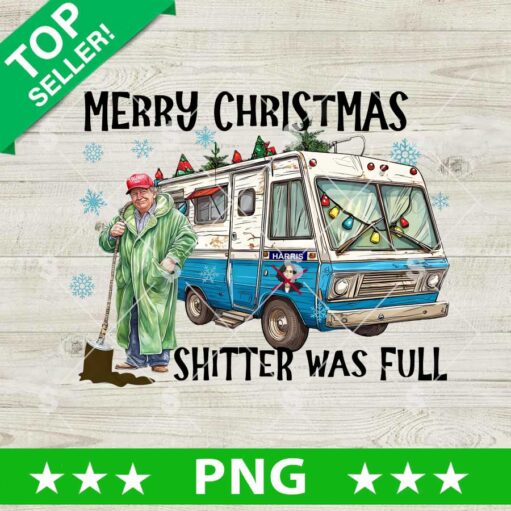 Merry Christmas Shitter Was Full Trump PNG