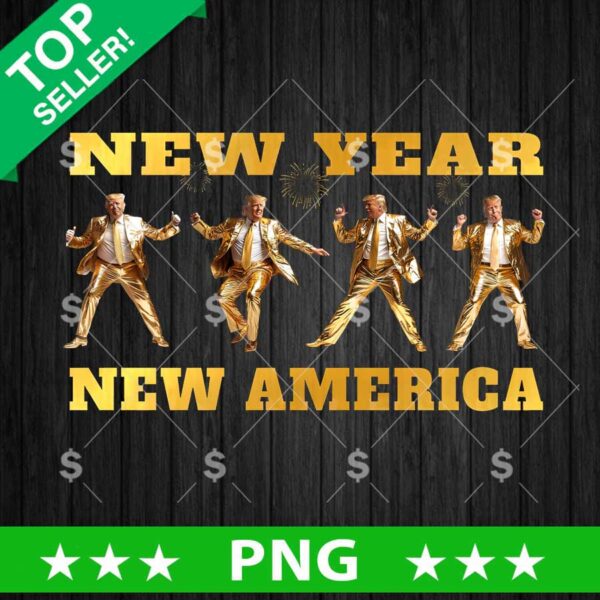 New Year New America Trump Dance PNG