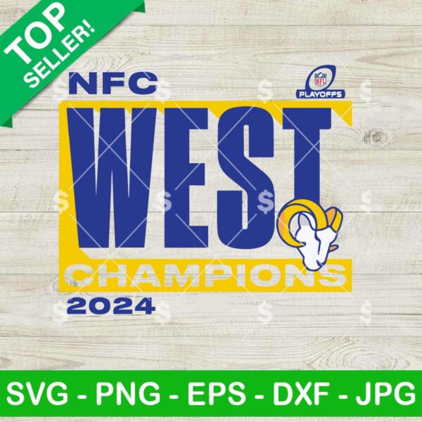 NFC West Champions LA Rams SVG