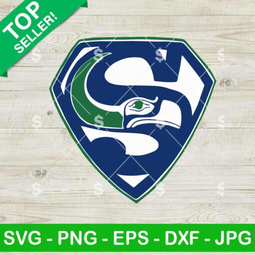 Seattle Seahawks Superman Logo SVG