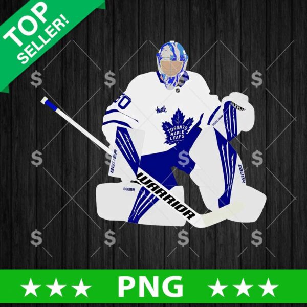 Frederik Andersen Toronto Maple Leafs PNG, NHL Frederik Andersen PNG, Toronto Maple Leafs Hockey Sublimation PNG