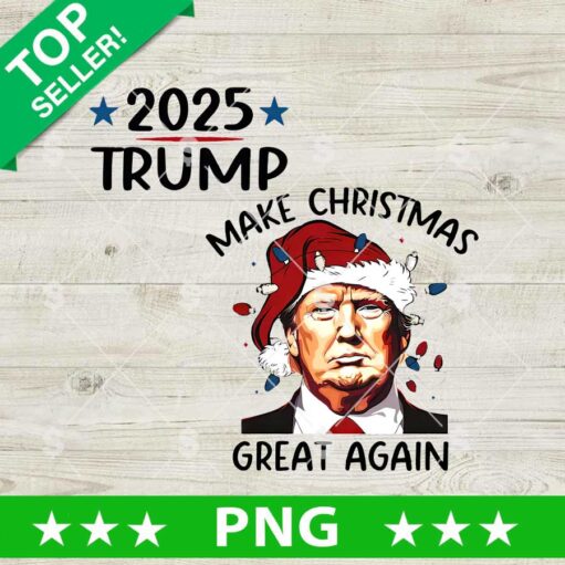 Trump 2025 Make Christmas Great Again PNG