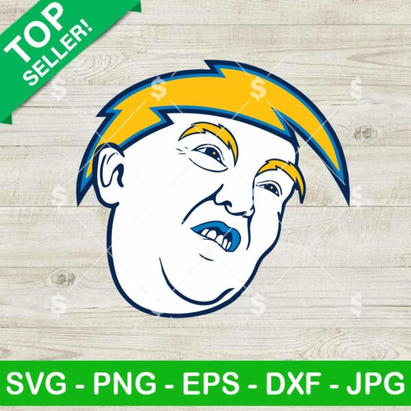 Donald Trump Los Angeles Chargers SVG