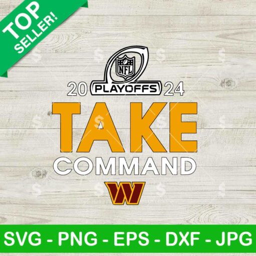 Washington Commanders 2024 NFL Playoffs Take Command SVG